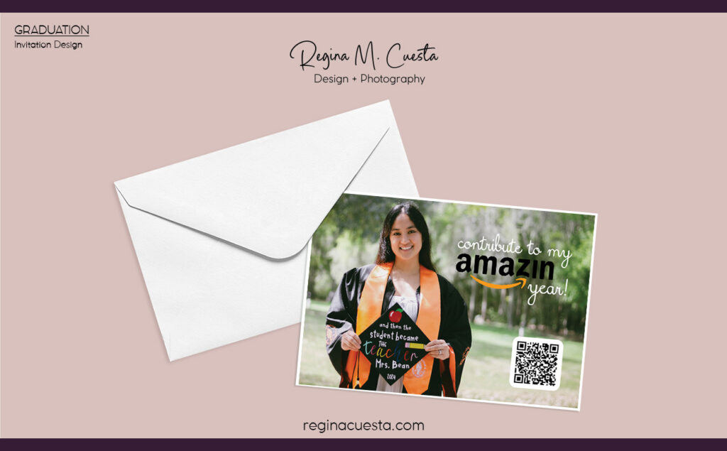 Gaby Bean Graduation Mock Up - invitation cards