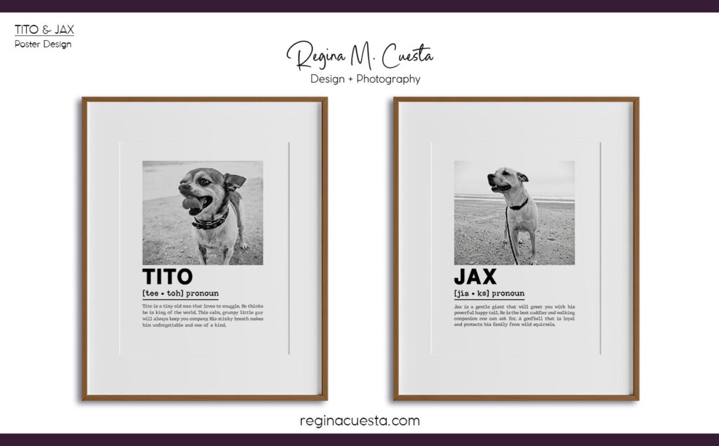 Jax and Tito Grey Scale Poster Mock Up