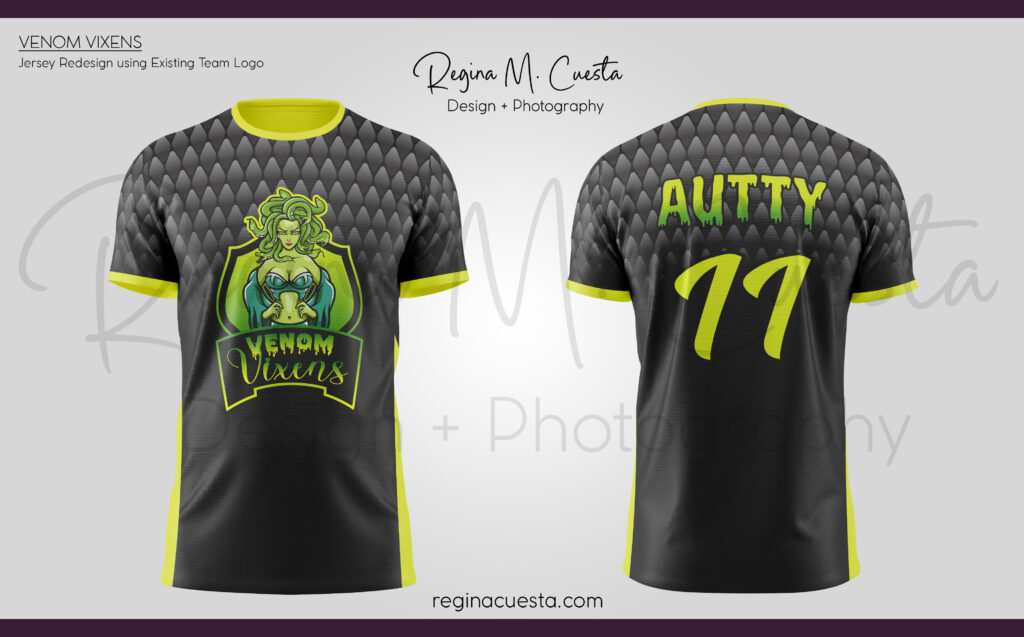 Venom Vixens Jersey Mock Up